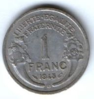1 франк 1948 г. Франция