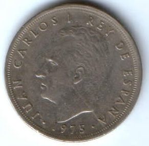 5 песет 1975 г. Испания