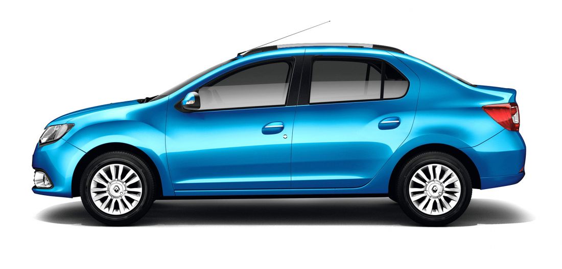 Рейлинг (Серебристый Муар) "Комфорт" RENAULT LOGAN 2014-