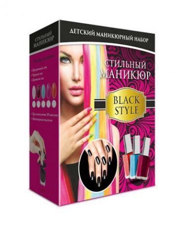 Стильный маникюр "Black style"