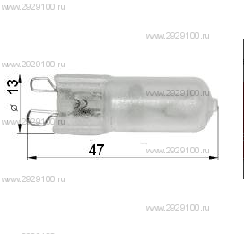 Лампа освещения камеры 230V 25W UNOX