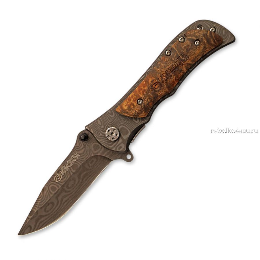 Нож Kosadaka складной "дамасский" N-F37W