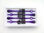 Cиликоновые шнурки для обуви Hilaces цвет Фиолетовый/Черный