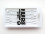 Cиликоновые шнурки для обуви Hilaces цвет Прозрачный/Белый