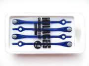 Cиликоновые шнурки для обуви Hilaces цвет Синий/Серый