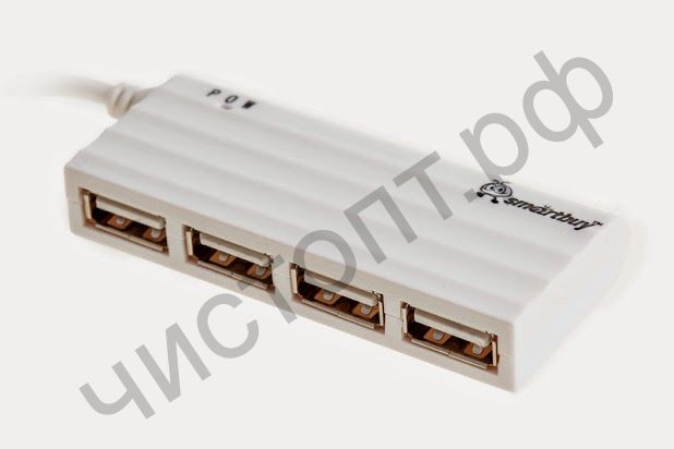 USB HUB USB-хаб Smartbuy 6810 4 порта белый (SBHA-6810-W)