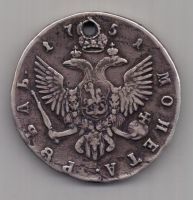 рубль 1751 г. СПБ
