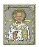 Серебряная икона Святой Николай (листовое серебро, 20*26 см., Valenti & Co, Италия)