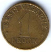 1 крона 2001 г. Эстония