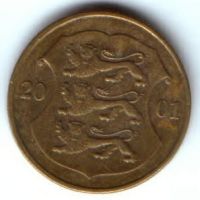 1 крона 2001 г. Эстония
