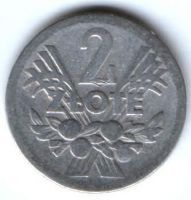 2 злотых 1958 г. Польша