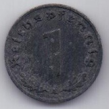 1 пфенниг 1942 г. Германия