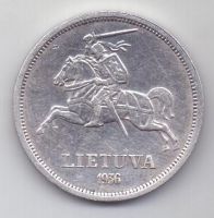 5 лит 1936 г. АUNC Литва