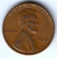 1 цент 1942 г. США