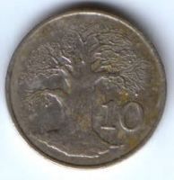 10 центов 1980 г. Зимбабве