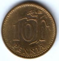 10 пенни 1969 г. Финляндия