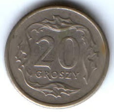 20 грошей 1991 г. Польша