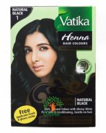 Краска для волос на основе хны | Черный | 60 г | Dabur Vatika Naturals