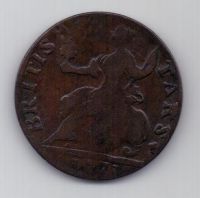 1/2 пенни 1771 г. Великобритания