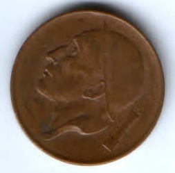 50 сантимов 1955 г. Бельгия
