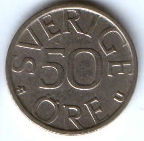 50 эре 1978 г. Швеция