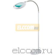 Лупа напольная 3Х с подсветкой 42 LED, белая REXANT