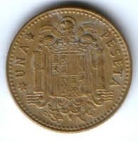 1 песета 1975 г. Испания