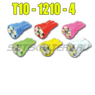 Лампа светодиодная Т10 (W5W) 4SMD