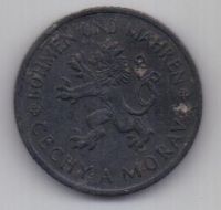 1 крона 1941 г. Богемия и Моравия(Чехия-Германия)
