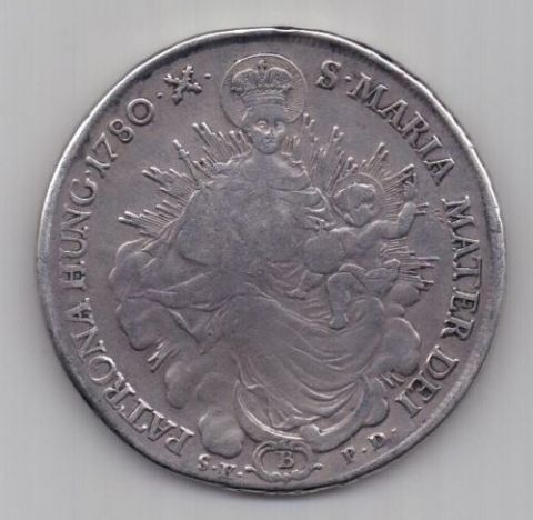 талер 1780 г. Венгрия ( Австрия)