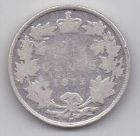 25 центов 1872 г. Канада. Великобритания