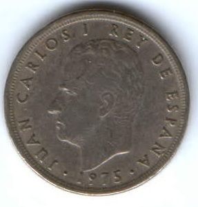 5 песет 1975 г. Испания