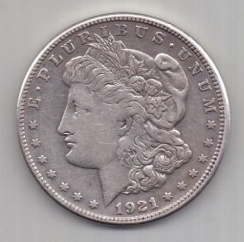 1 доллар 1921 г. S . США