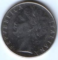 100 лир 1976 г. Италия