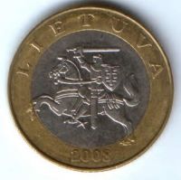 2 лита 2008 г. Литва