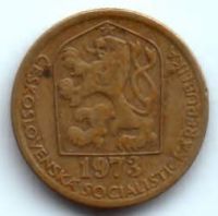 20 геллеров 1973 г. Чехославакия