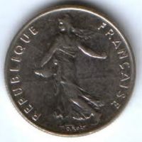 1/2 франка 1994 г. Франция