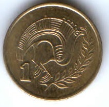 1 цент 1988 г. Кипр