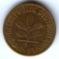 5 пфеннигов 1991 г. Германия ФРГ