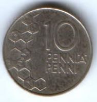 10 пенни 1991 г. Финляндия