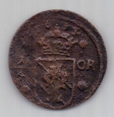 1/4 оре (эре) 1634 г. Швеция