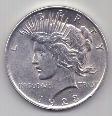 1 доллар 1923 г. AUNC. США
