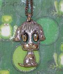 Колье "Забавный песик" под платину