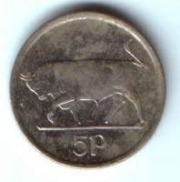 5 пенсов 1996 г. Ирландия