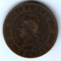 1 сентаво 1884 г. Аргентина