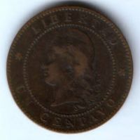 1 сентаво 1884 г. Аргентина