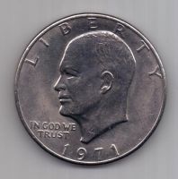 1 доллар 1971 г. UNC. США