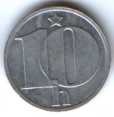 10 геллеров 1978 г. Чехословакия