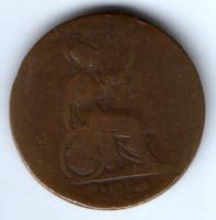 1/2 пенни 1825-1827 гг. Великобритания