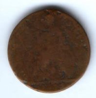 1 фартинг 1673 г. Великобритания
